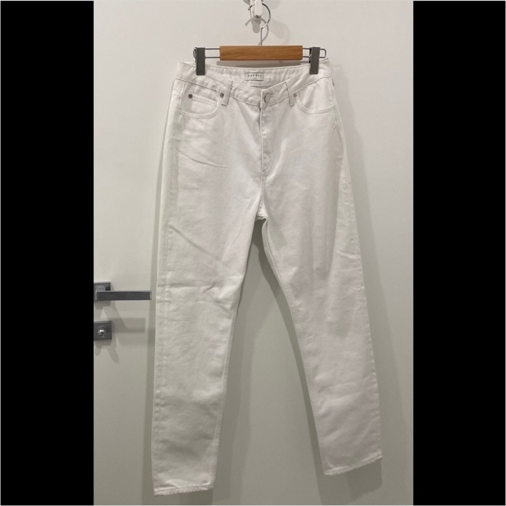 Sandro White Straight Jeans size 40